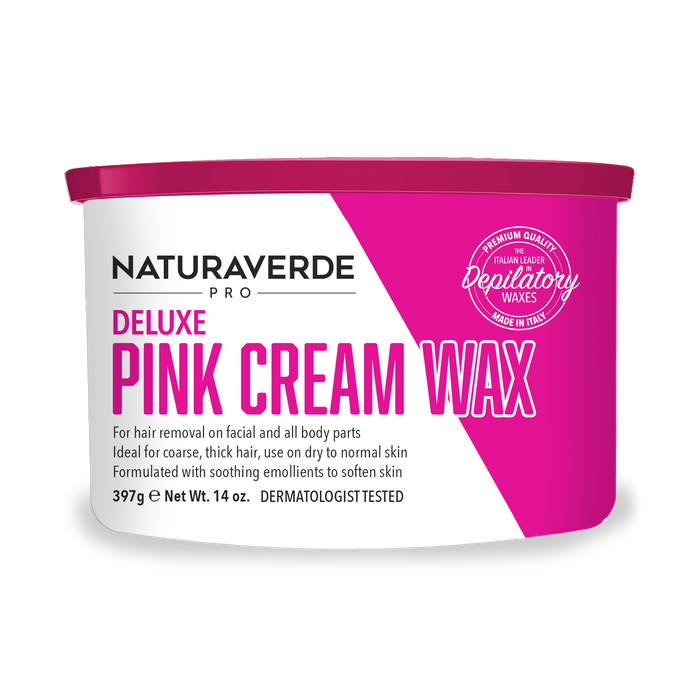 Natura Verde - Pink Cream Soft Wax 14oz (6 Pack)