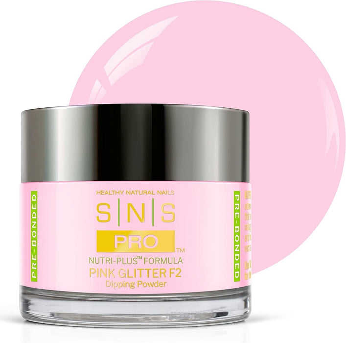 SNS  Dip Powder - Pink Glitter F2 2oz
