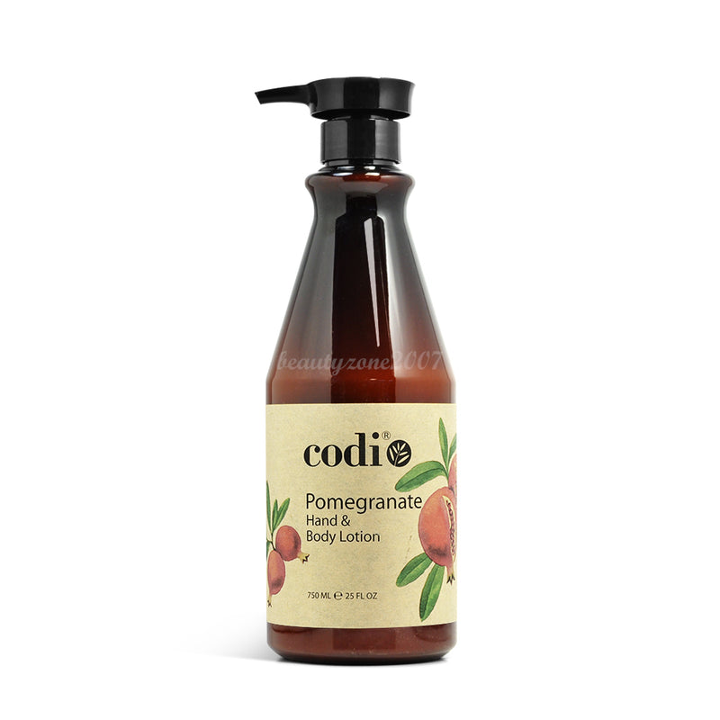 Codi - Loción para manos y cuerpo - Granada 25 oz (Paquete de 12)