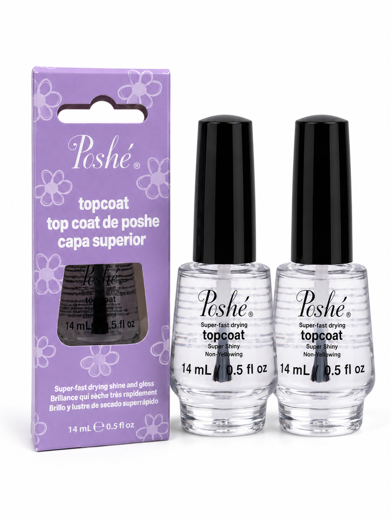 Poshe - Super Fast Drying Top Coat 0.5 fl oz (2 Pack)