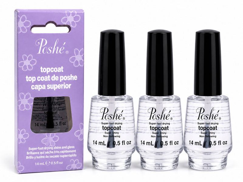 Poshe - Super Fast Drying Top Coat 0.5 fl oz (3 Pack)