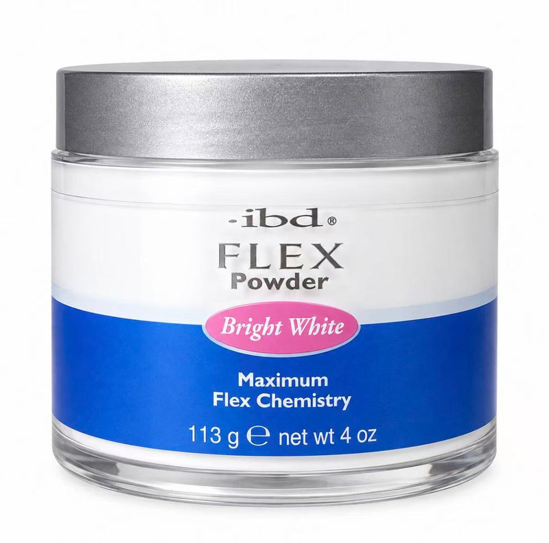 ibd - Flex Nail Acrylic Powder - Bright White 4 oz