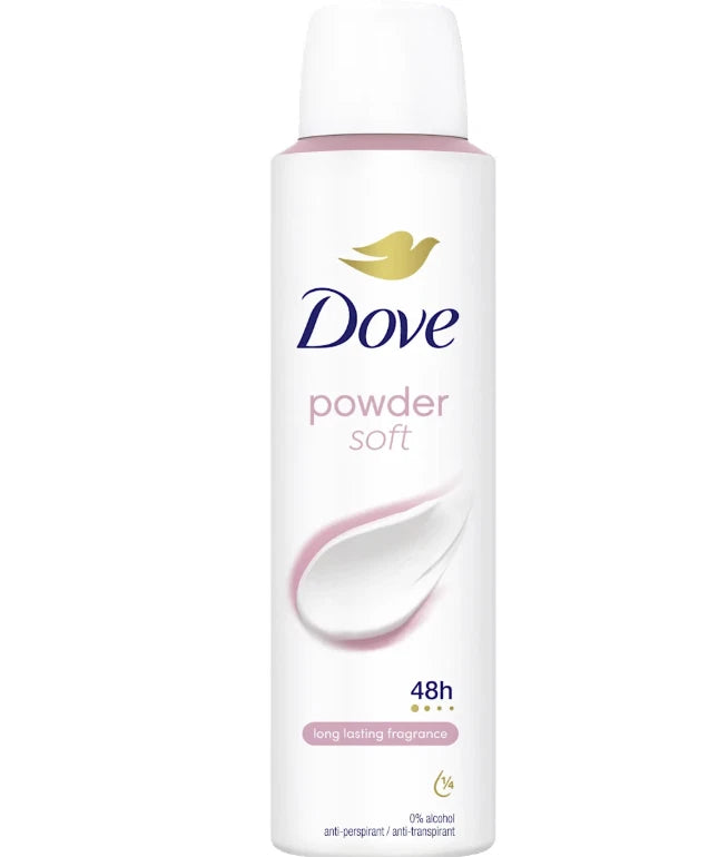 Dove - Go Fresh - Powder Soft - Deodorant Spray 150ml (3 Pack)