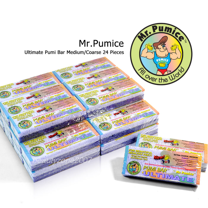24 Pieces Mr. Pumice Ultimate Pumi Bar Medium / Extra Coarse