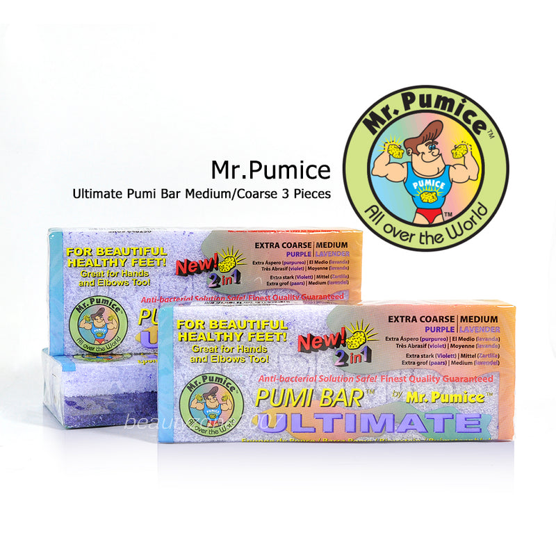 Mr. Pumice - Ultimate Pumi Bar - Medium / Extra Coarse (3 pcs)