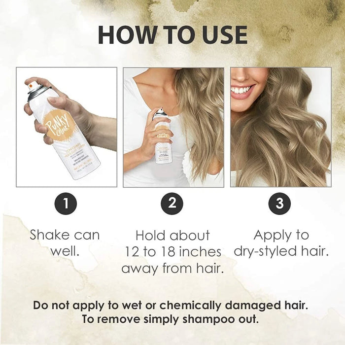 Punky Temporary Hair Highlight Spray - Beach Blonde 3.5oz