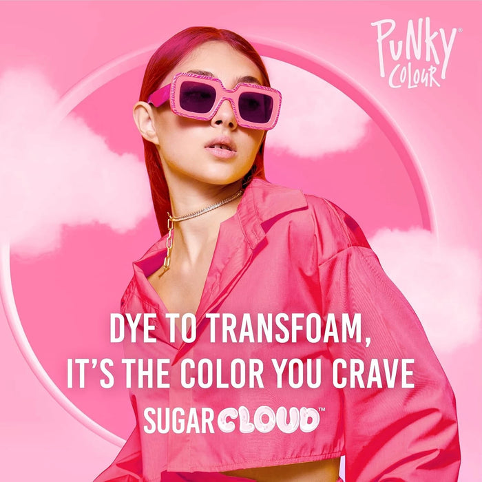 Punky - Sugar Cloud Semi-Permanent Foaming Hair Color - Candyfloss 6 oz