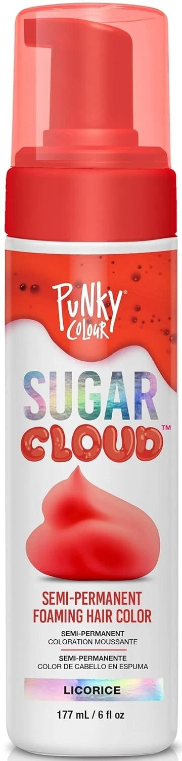 Punky Colour - Sugar Cloud Semi - Permanent Foaming Hair Color - Licorice 6 oz