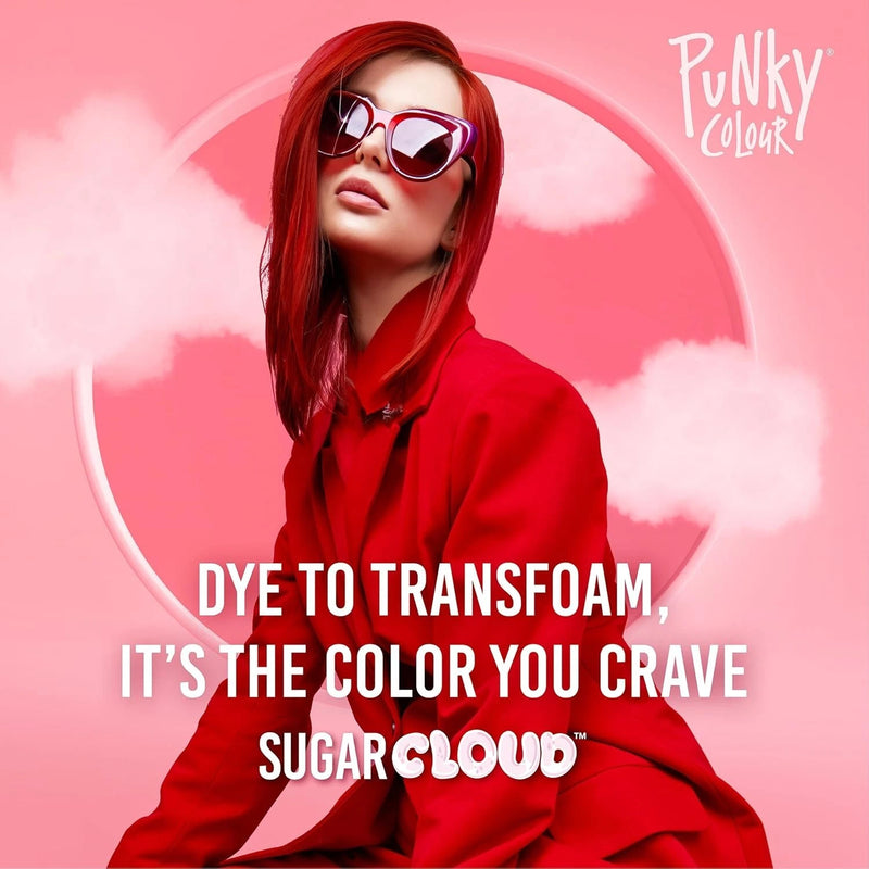 Punky Colour - Sugar Cloud Semi - Permanent Foaming Hair Color - Licorice 6 oz