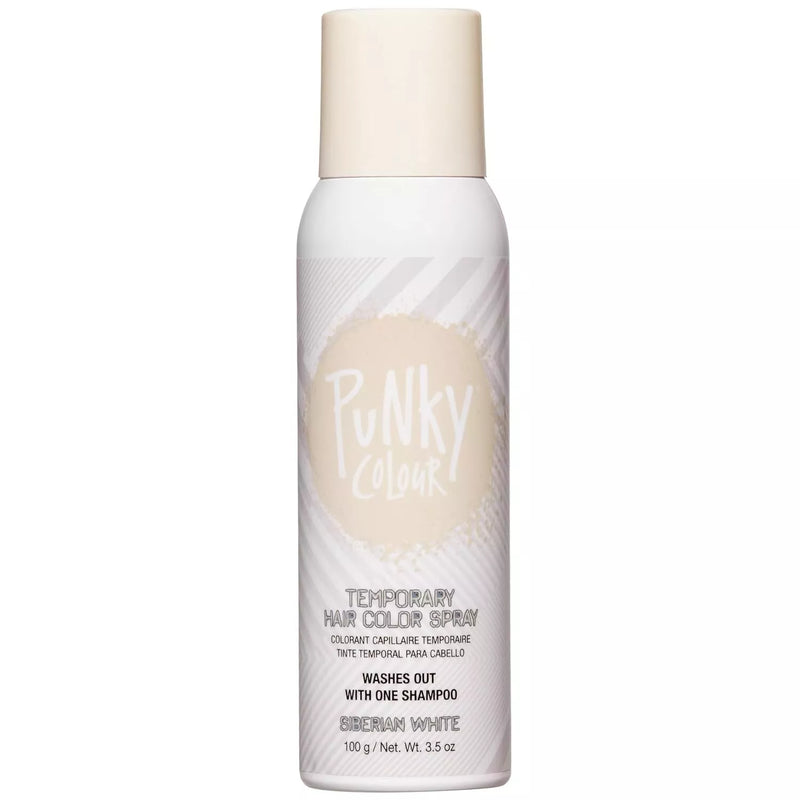 Punky Colour - Temporary Hair Color Spray - Siberian White 3.5 fl oz