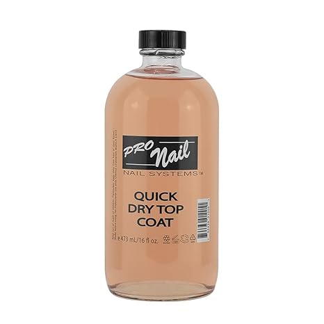 ProNail - Esmalte de uñas de secado rápido, capa superior, 473 ml (16 oz)
