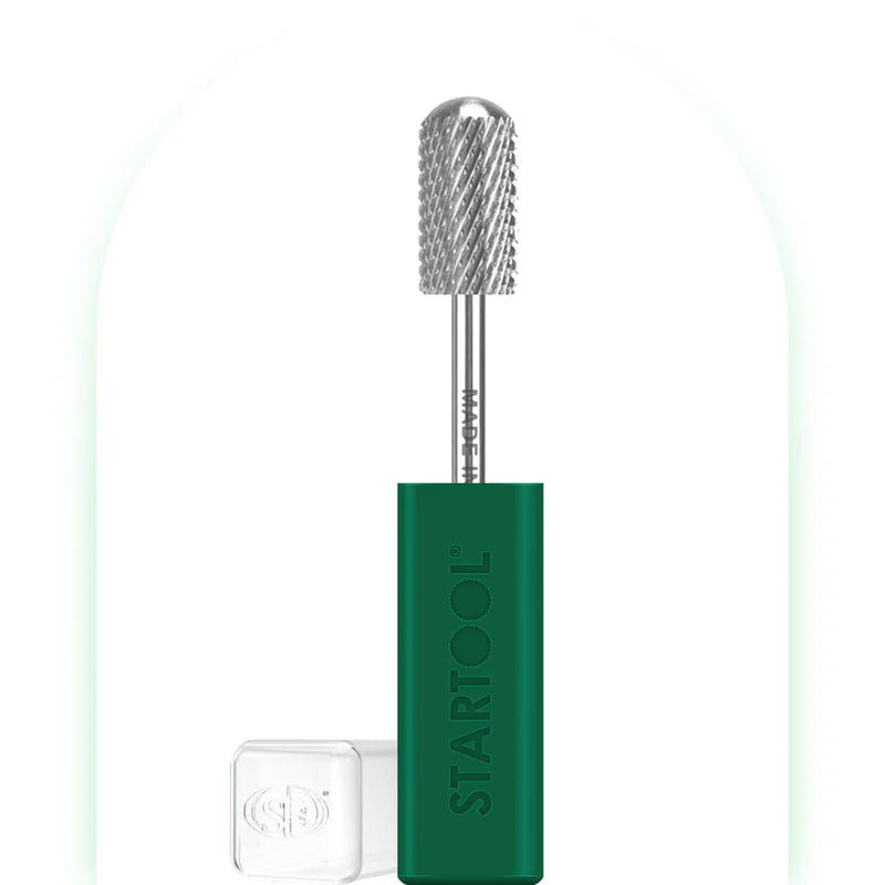 StarTool Nail Drill Bit - Round Top Large Barrel - Coarse - Silver
