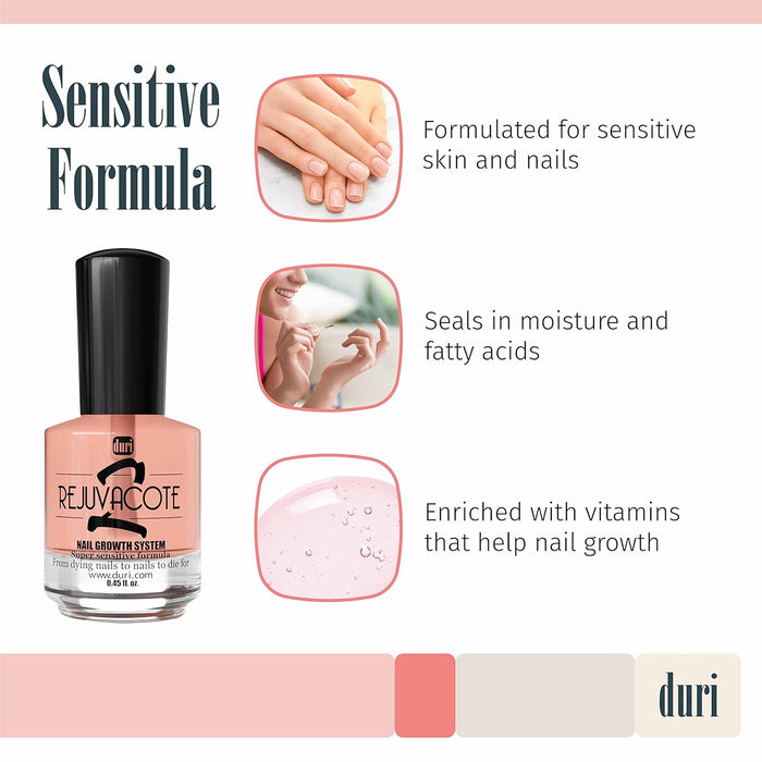 Duri - Rejuvacote 2 Nail Growth System 0.45 oz (3 Pack)