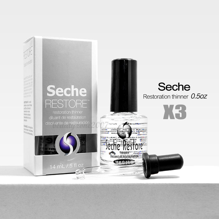 Seche - Restore Restoration Polish Thinner 0.5oz (3 Pack)