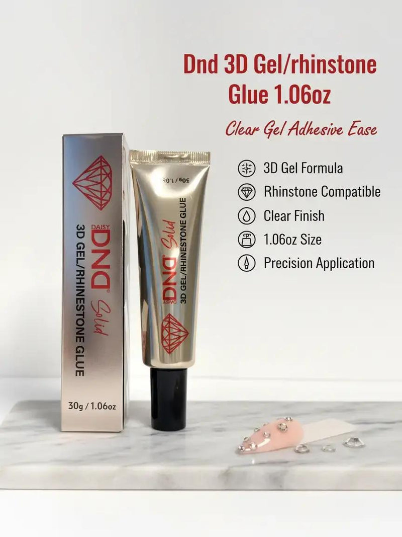 DND 3D Gel / Rhinestone Glue Adhesive Clear 1.06 oz