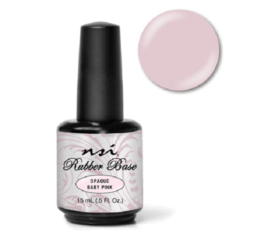 Base de caucho NSI - Rosa bebé opaco 0.5 oz