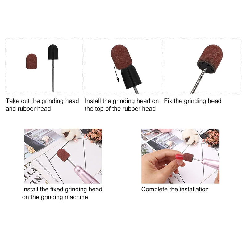 Berkeley - SB503-F - 25 Sanding Caps with 1 Rubber Mandrel | Small