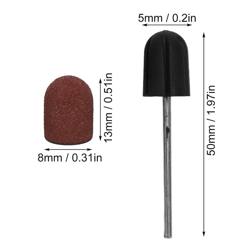 Berkeley - SB503-F - 25 Sanding Caps with 1 Rubber Mandrel | Small