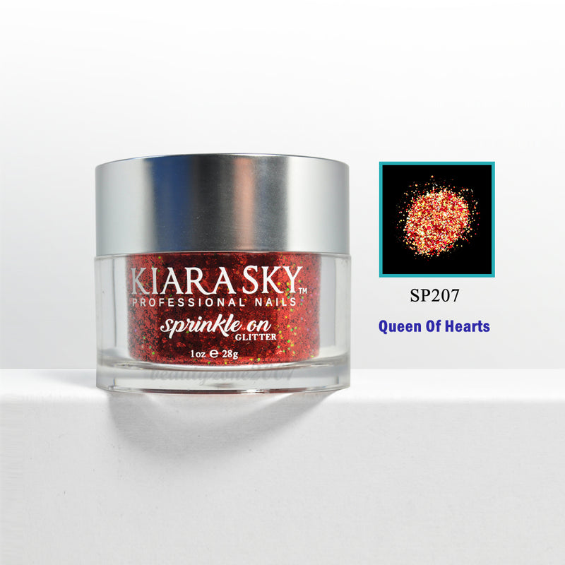 Polvos con purpurina Kiara Sky - SP207 Reina de Corazones 28 g