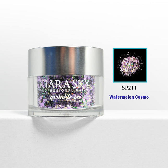 Kiara Sky Glitter Powder - SP211 Watermelon Cosmo 1 oz