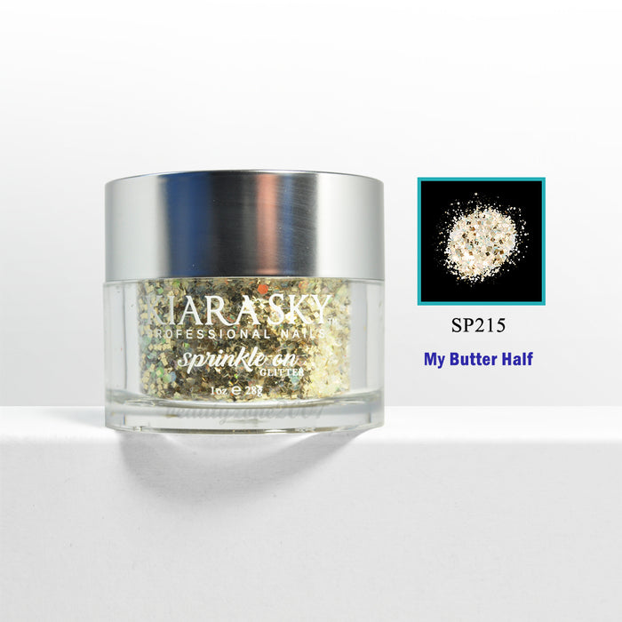 Kiara Sky Glitter Powder - SP215 My Butter Half 1 oz