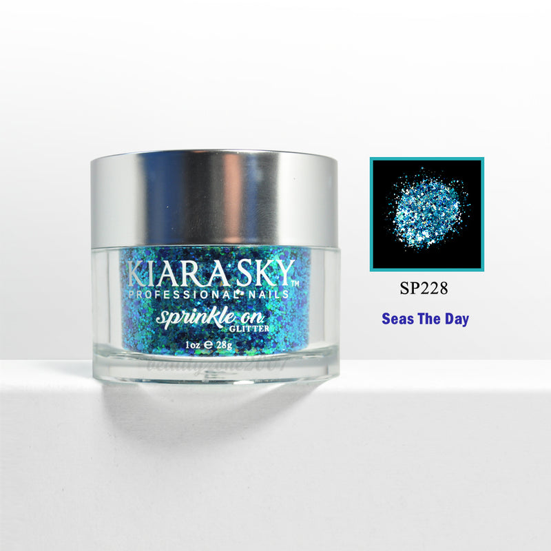 Polvos con purpurina Kiara Sky - SP228 Seas The Day 1 oz