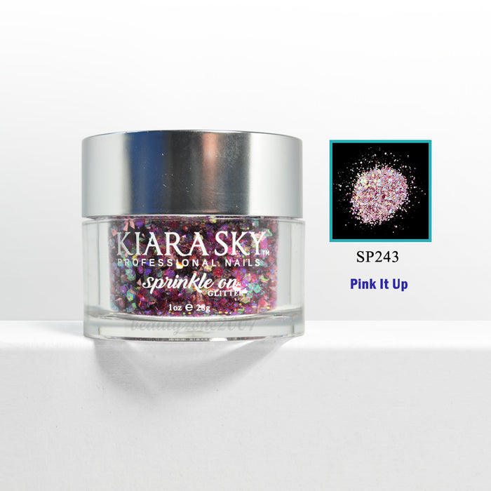 Kiara Sky Glitter Powder - SP243 Pink It.Up 1 oz