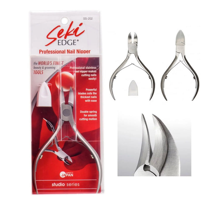 Seki Edge - (SS-202) Professional Stainless Steel Nail Nipper with safety cap