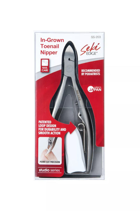 Seki Edge - (SS-203) Stainless Steel In Grown Toenail Nipper with Loop Design Spring