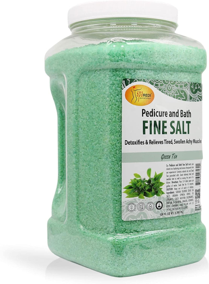 Spa Redi - Sales de baño finas para pedicura - Té verde 3.75 ml