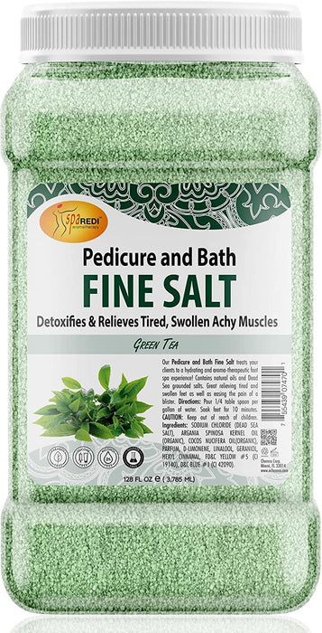 Spa Redi - Pedi Bath Fine Salt - Green Tea 128 oz