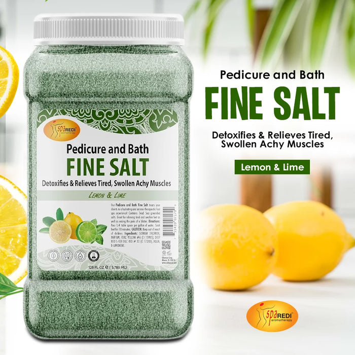 Spa Redi - Pedi Bath Fine Salt - Lemon & Lime 128 oz