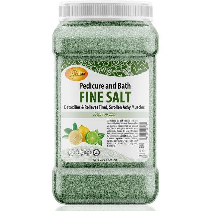 Spa Redi - Pedi Bath Fine Salt - Lemon & Lime 128 oz