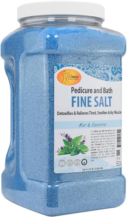 Spa Redi - Pedi Bath Fine Salt - Mint & Eucalyptus 128 oz