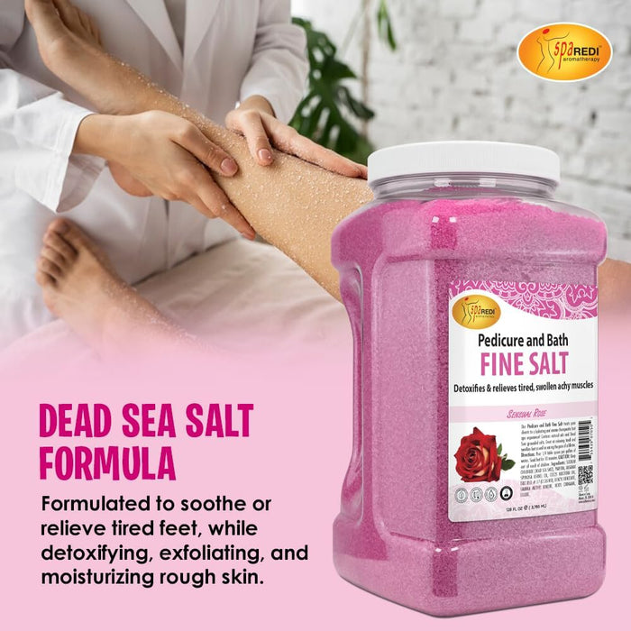 Spa Redi - Pedi Bath Fine Salt - Sensual Rose 128 oz