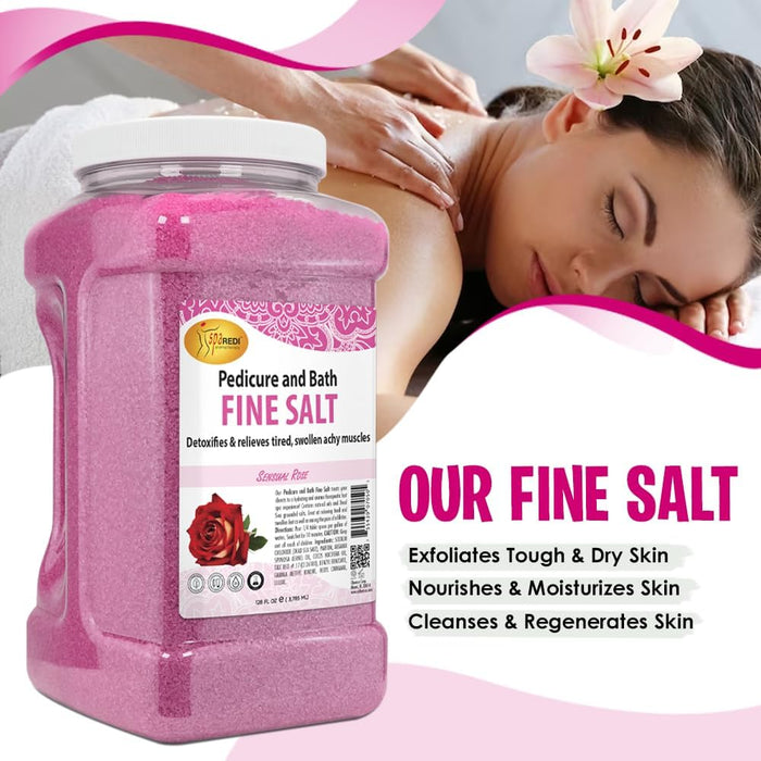 Spa Redi - Pedi Bath Fine Salt - Sensual Rose 128 oz