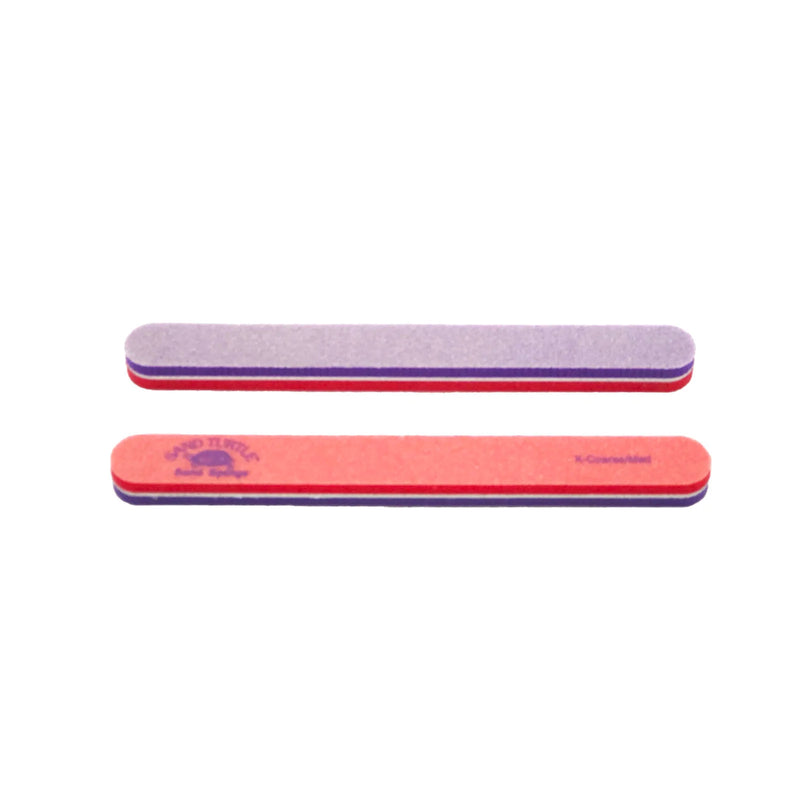 Soft Touch Nail File - Purple/Red Sand Turtle Sponge 60/120 (3 Pcs)
