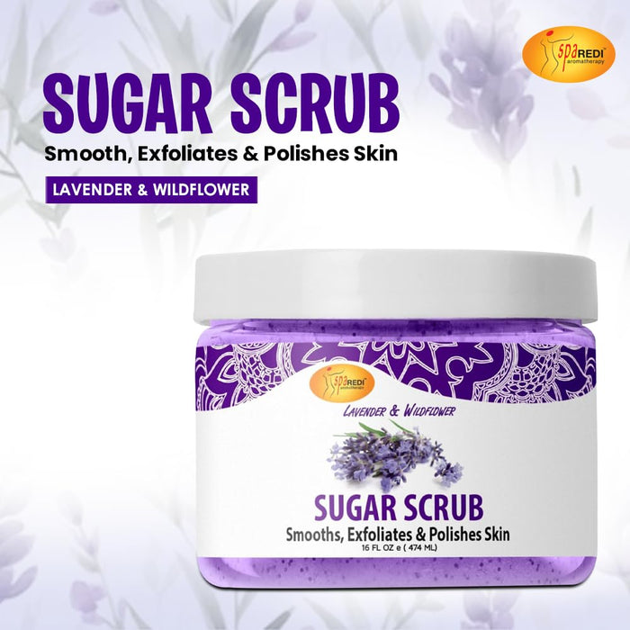 Spa Redi - Sugar Scrub - Lavender & Wildflower 16 oz