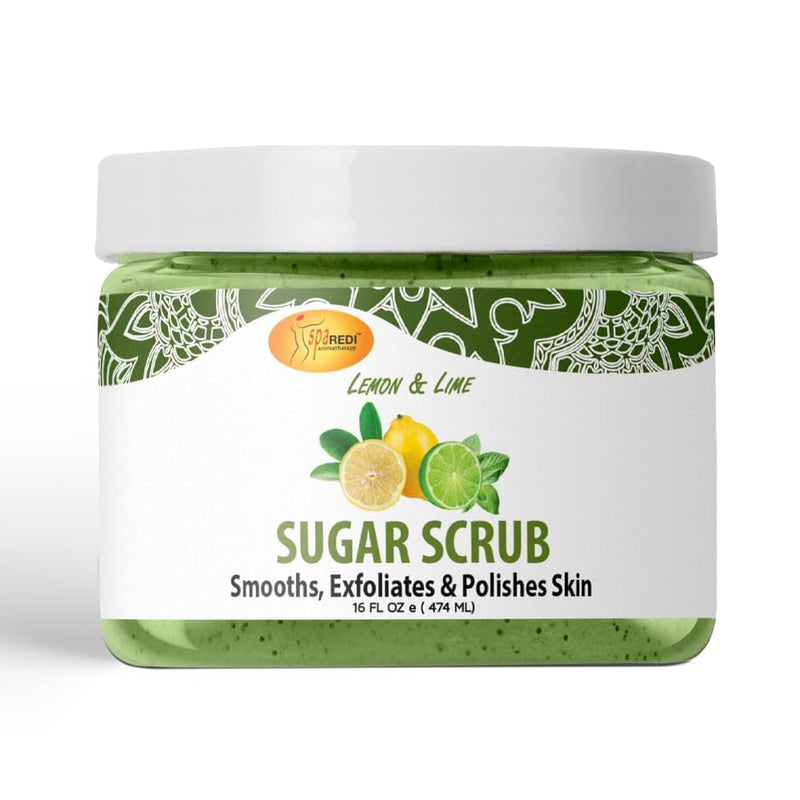 Spa Redi - Sugar Scrub - Lemon & Lime 16 oz