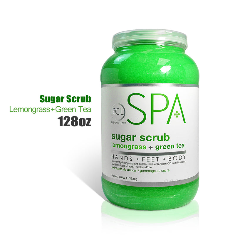 BCL SPA - Sugar Scrub - Lemongrass + Green Tea 128 oz