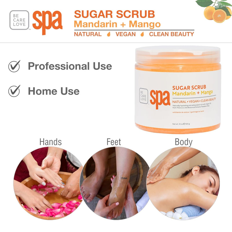 BCL SPA - Exfoliante de azúcar - Mandarina + Mango 3.8 litros