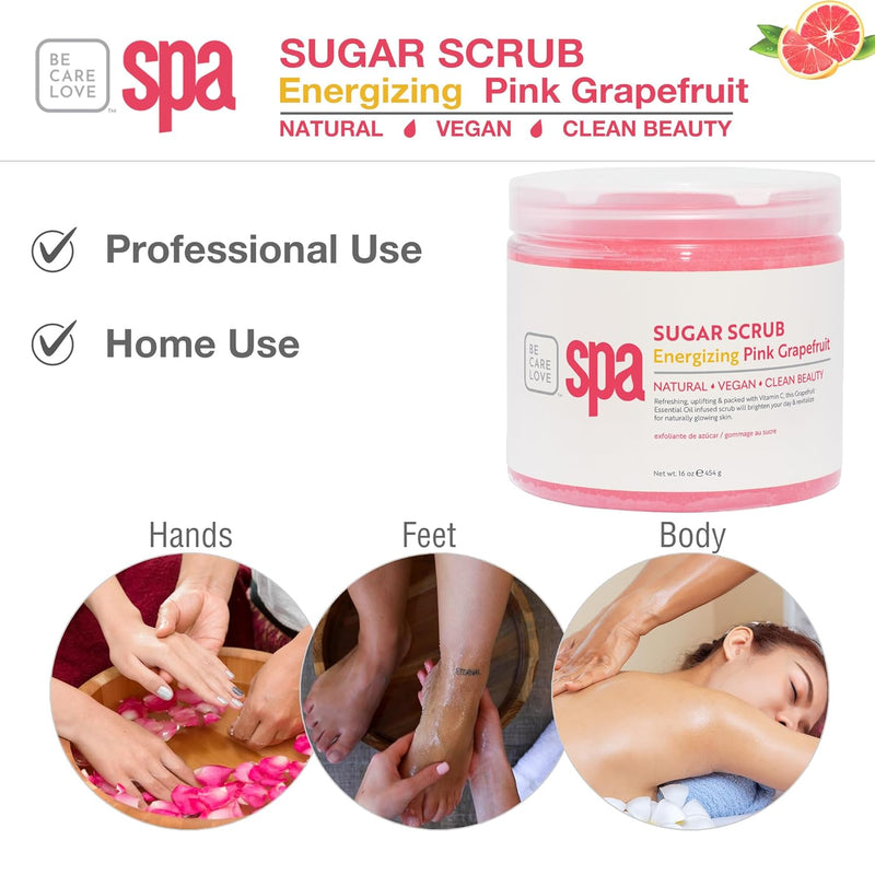 BCL SPA - Exfoliante de azúcar - Pomelo rosa energizante 3.7 litros