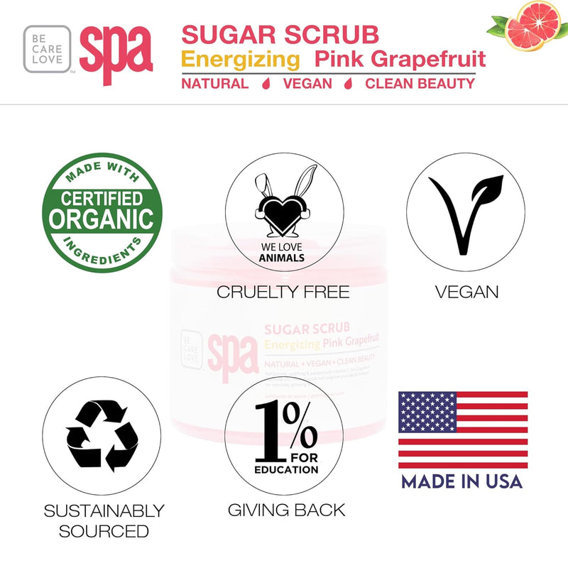 BCL SPA - Exfoliante de azúcar - Pomelo rosa energizante 3.7 litros