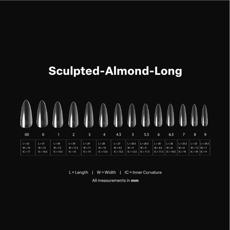 Apres - Gel-X Tips - Sculpted Almond Long (600 Pcs)
