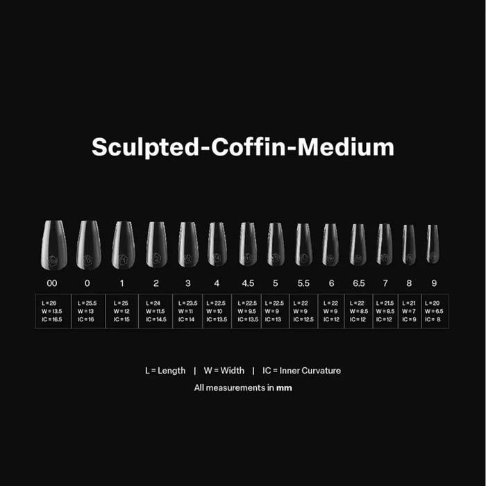 Apres - Gel-X - Sculpted Coffin Medium (600Pcs)