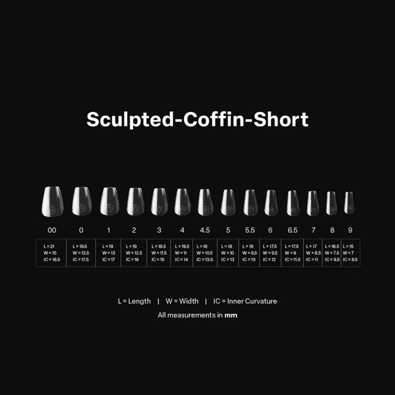 Apres - Gel-X Tips - Sculpted Coffin Short (600 piezas)
