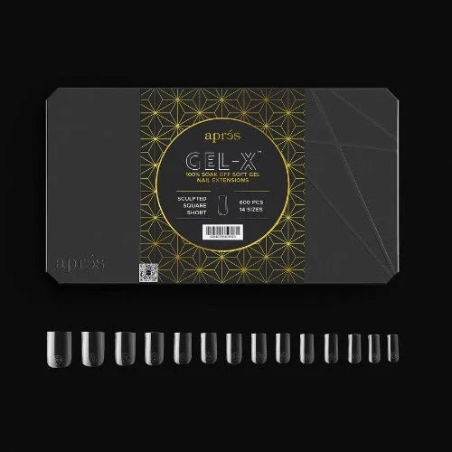 Apres - Gel-X Tips - Sculpted Square Short (600 Pcs)