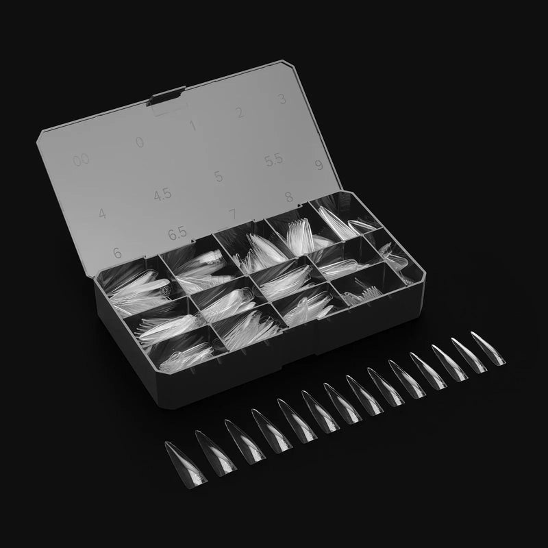 Apres - Gel-X Tips - Puntas de aguja esculpidas extralargas (420 piezas)
