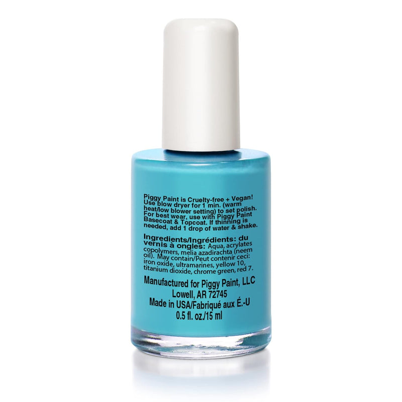 Piggy Paint 100% Non-toxic Girls Nail Polish - Sea-quin (Blue)