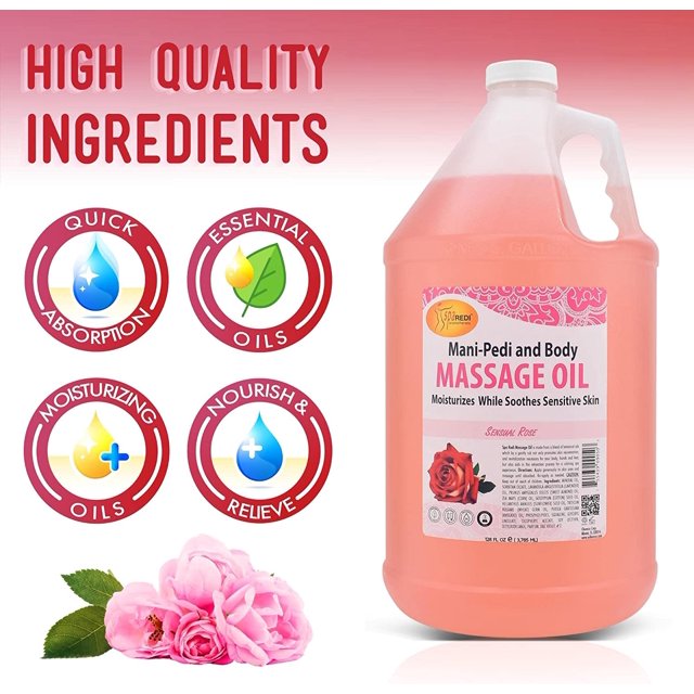 Spa Redi - Massage Oil - Sensual Rose 128oz